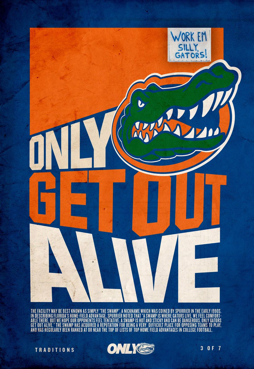 CoachMcElwain's tweet photo. There's no feeling like running out of that tunnel into The Swamp in front of 95,000 chomping Gators! #OnlyGators https://t.co/xhJWsdvewt