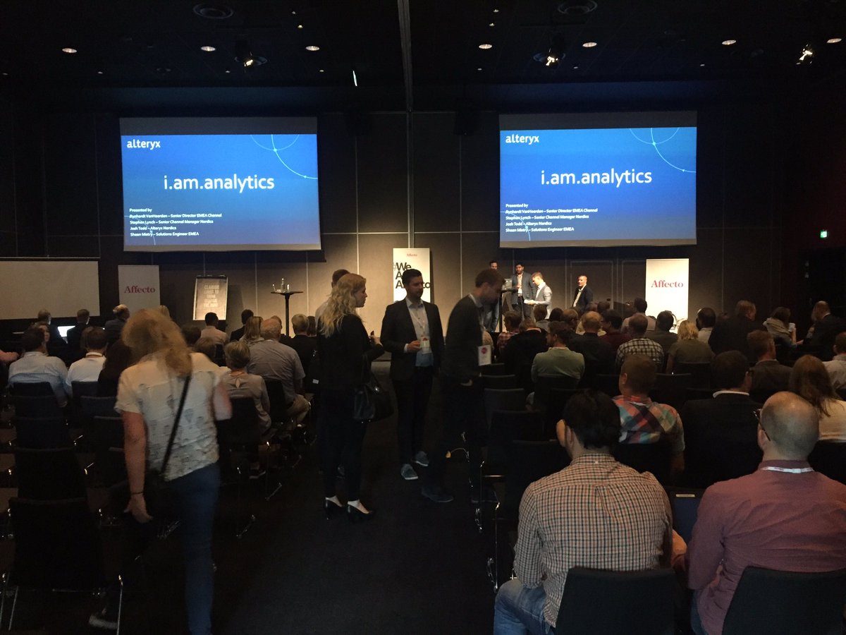 statusrapport's tweet photo. Excited for the Alteryx & Qlik session to begin... #WeAreAffecto #iAmAnalytics @qlik @alteryx https://t.co/Y5jifDGqRU