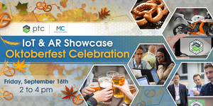 PTC's tweet photo. Love startups, IoT, AR & beer? @MassChallenge will be hosted at @PTC TODAY! #Oktoberfest #PTCThinkTank https://t.co/50N0172ouc