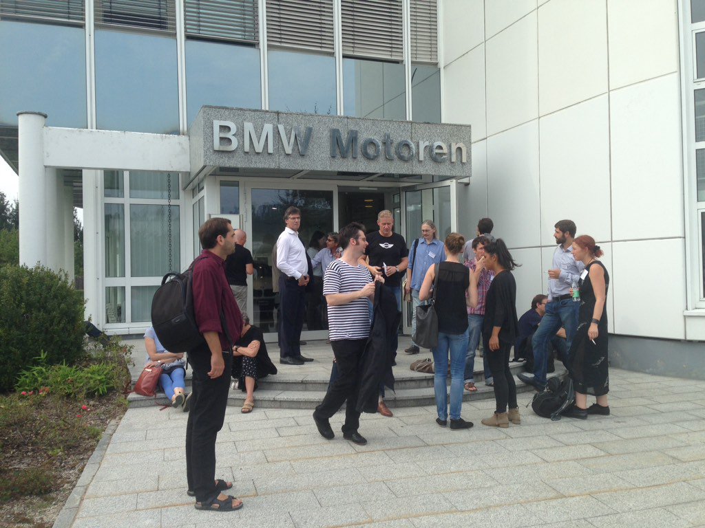 FEShistory's tweet photo. Researching labour relations. Factory tour with labour Historians at #BMW #Steyr #ITH2016 #labourhistory https://t.co/oXMkmNuSGB