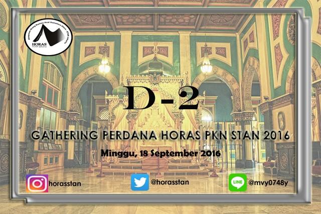 Selamat malam! Semakin dekat dengan #GathHORASPKNSTAN 
Jangan lupa ya Minggu 18 sept di TAMAN CD jam 12 Siang :)