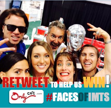 OnlyCNC's tweet photo. Awesome seeing @fifthaxis (W-1158) at #IMTS! Help them win #FacesOfIMTS with a RETWEET by Sept 22! #VisitMeOnlyCNC https://t.co/0WHYMRPmLR