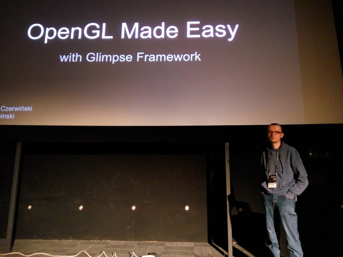 javeo_eu's tweet photo. @s_czerwinski lecturing about #OpenGL on #codemoWarsaw2016 #GLSL #JavaScript #Glilmpse #Framework #Android #web https://t.co/GbsWzgirhV