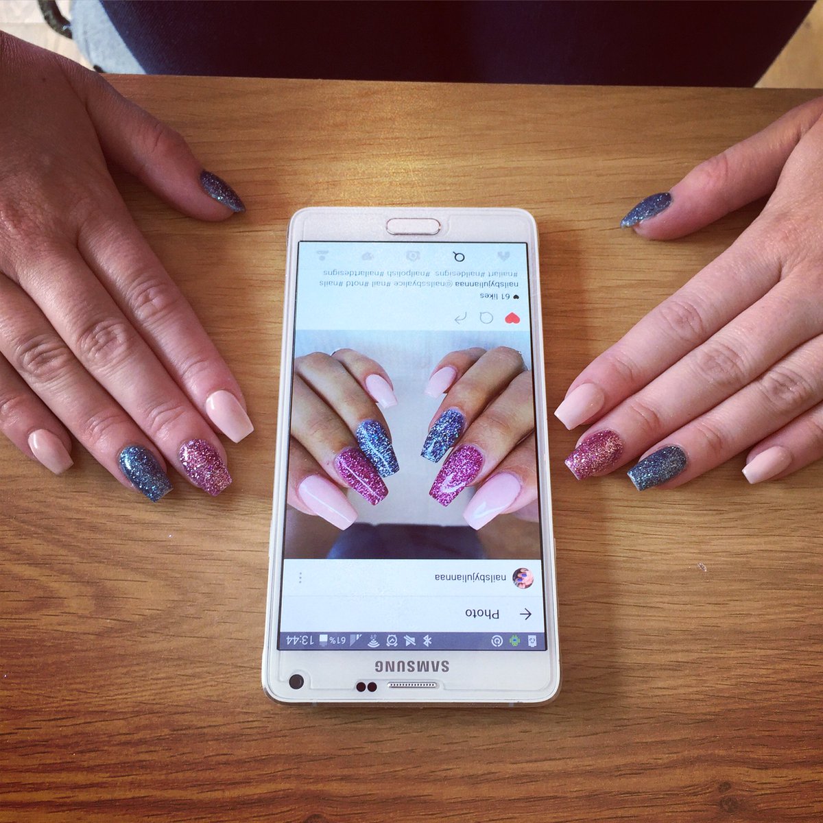 lemontreetotton's tweet photo. Ohh snap! 💙💕 using @dtpronails products 💅🏻 inspo @nailsbyjuliannaa 😘 https://t.co/Per5ZnukzL
