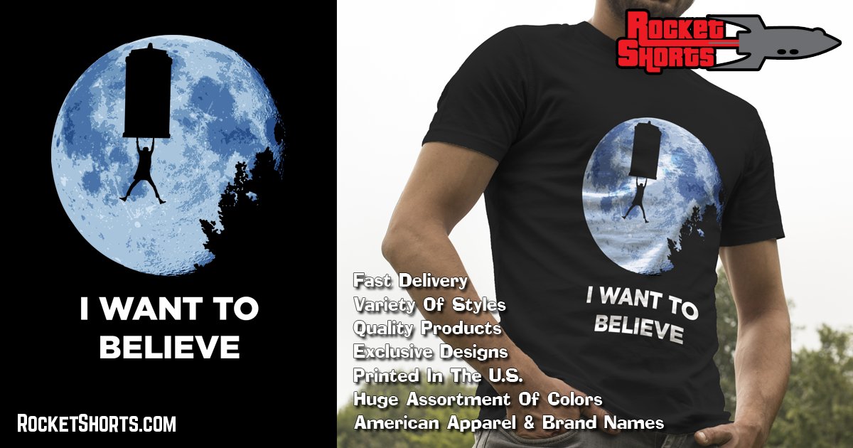 retrorockettv's tweet photo. Our Latest Design - "I Want To Believe" #Tardis #TheDoctor #ET #XFiles #DoctorWho #mattsmith https://t.co/HLWiUnIlQL