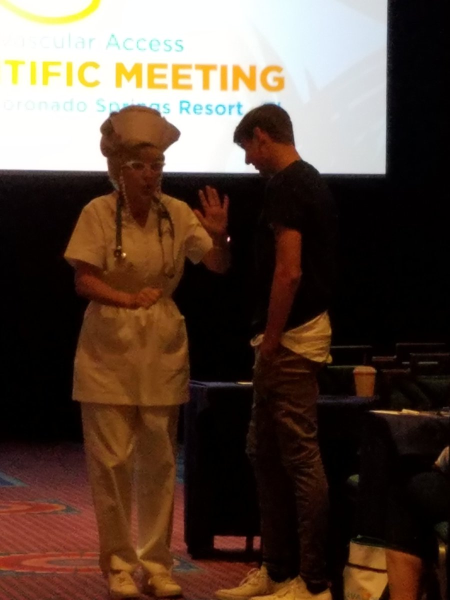 accessnurse's tweet photo. Meet Kathy Catheter! So funny 😄!#AVASM16 https://t.co/XWS8lMEV4n