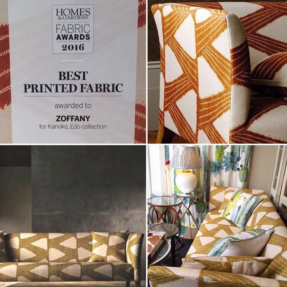 LLifestyleShop's tweet photo. #wyattsofa in award winning @ZoffanyFW #kanoko #bestprintedfabric @homesandgardens in store at #LMaison #HollandPark https://t.co/oU6nSl5ZpA