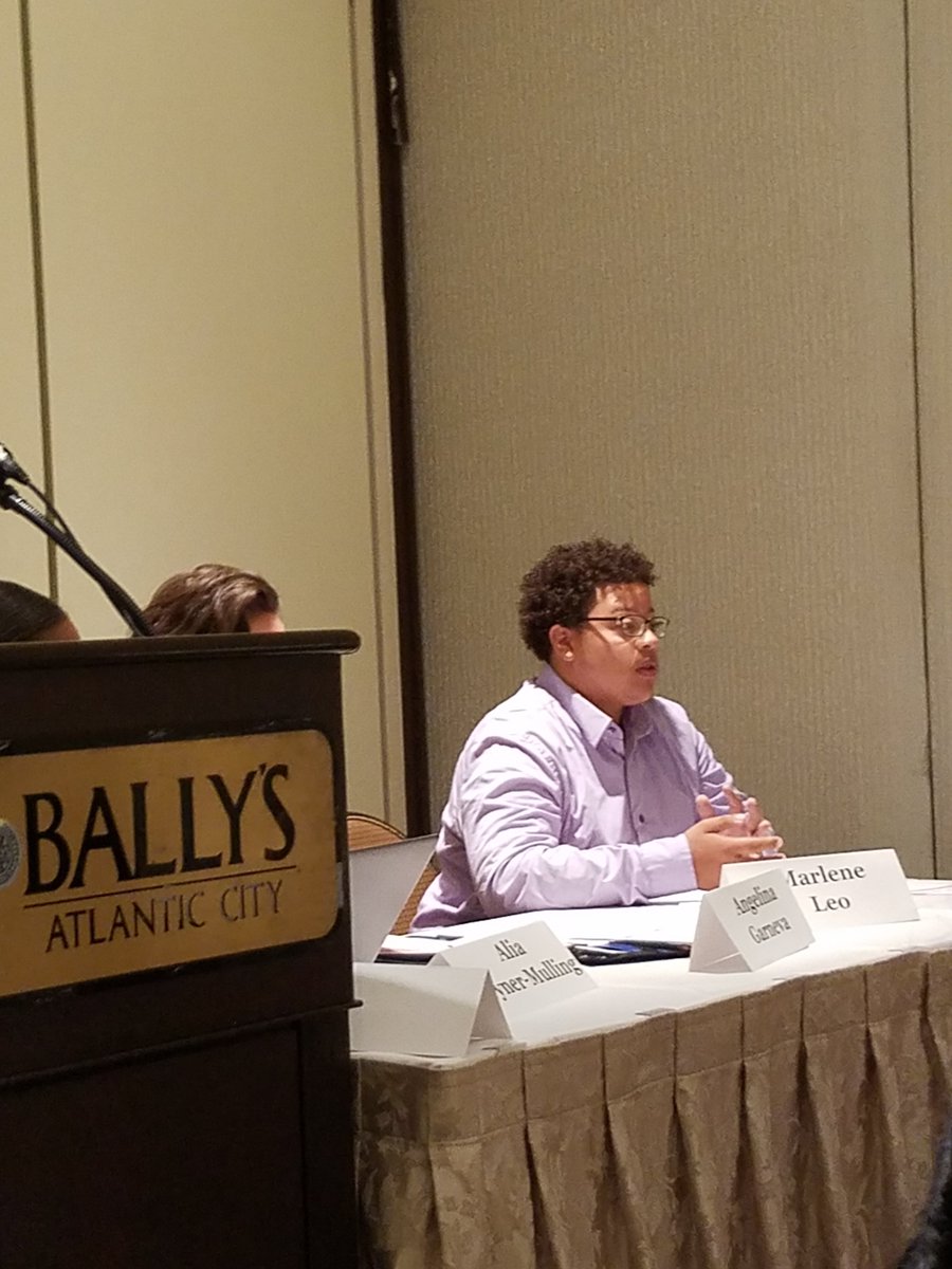 GuttmanCC's tweet photo. Continuing #GuttmanCC student Raymond Carvajal spoke at the #GSETA employment annual meeting in Atlantic City, NJ. https://t.co/roXx2GNmDD