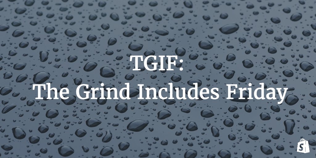 Shopify's tweet photo. #FridayFeeling https://t.co/d6X8yB2czO