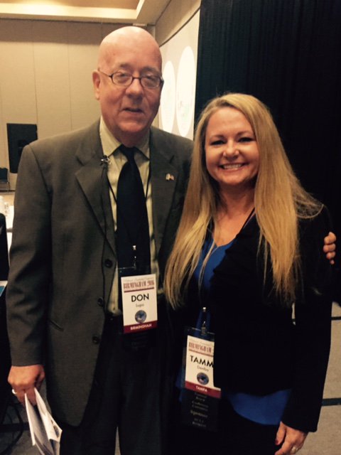 Birmingham Chapter President Don Lupo &amp; National President Tammy Denbo at the #fbincaaa2016 Leadership Conference.