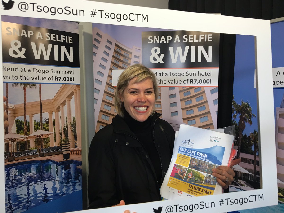 RechelleVermaak's tweet photo. Very excited. First marathon ever! It's now or never. Thanks @tsogosun #ctmarathon2016 #TsogoCTM https://t.co/uo6DoyqCOx