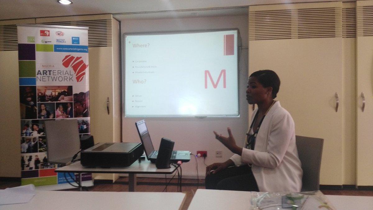 COshunniyi's tweet photo. @tokinipeterside talking the #BigM(oney) w/ @arterialnetwork #culturalmanagementprogramme @ngBritishArts https://t.co/vP727eWA3c
