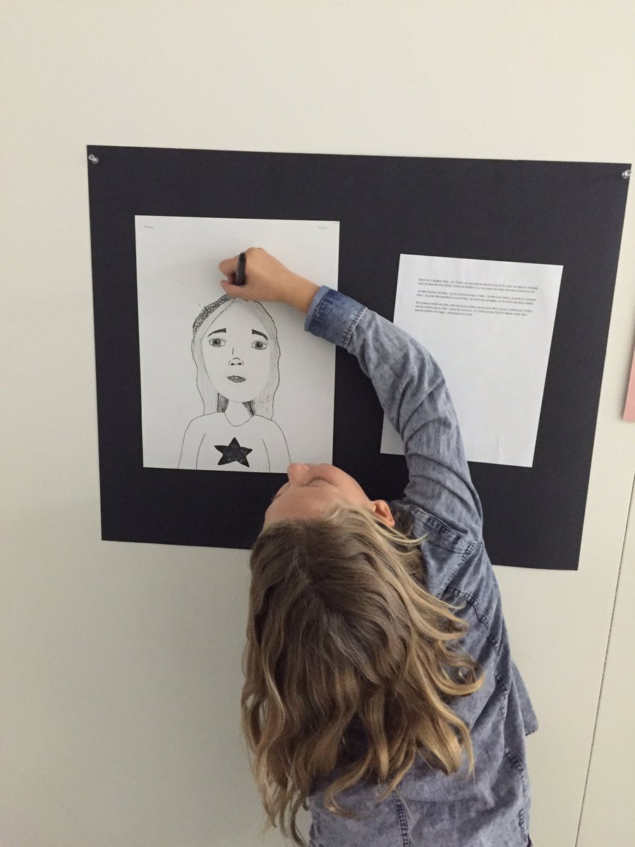 HBilder's tweet image. Using #verticalspaces to complete our self portraits today. #ocdbarts