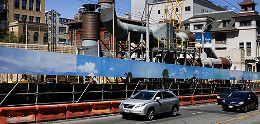 CornellAAP's tweet photo. Maria Park's #mural, #SightPlan, along the walkway on Stockton St. #SanFransisco #urbanart https://t.co/VY402f7dKM https://t.co/Kp99d7l78d
