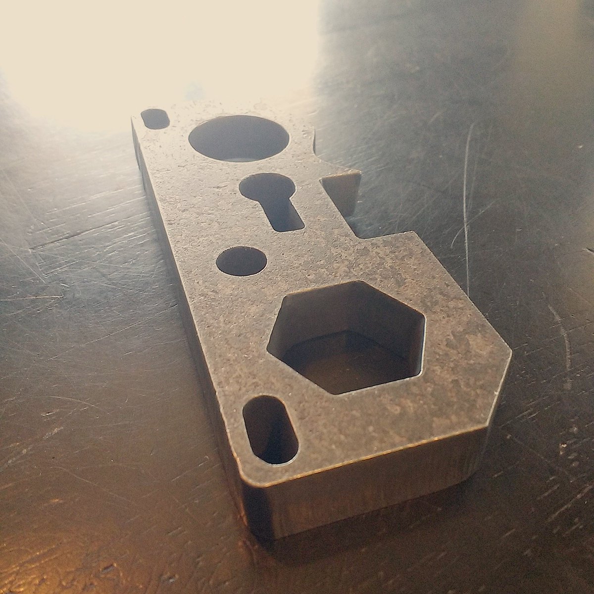 arclightdynamic's tweet image. Half inch plate.  arclightcnc.com  #arclightdynamics #plasmacut #cncplasmatable #metalfab #custom
