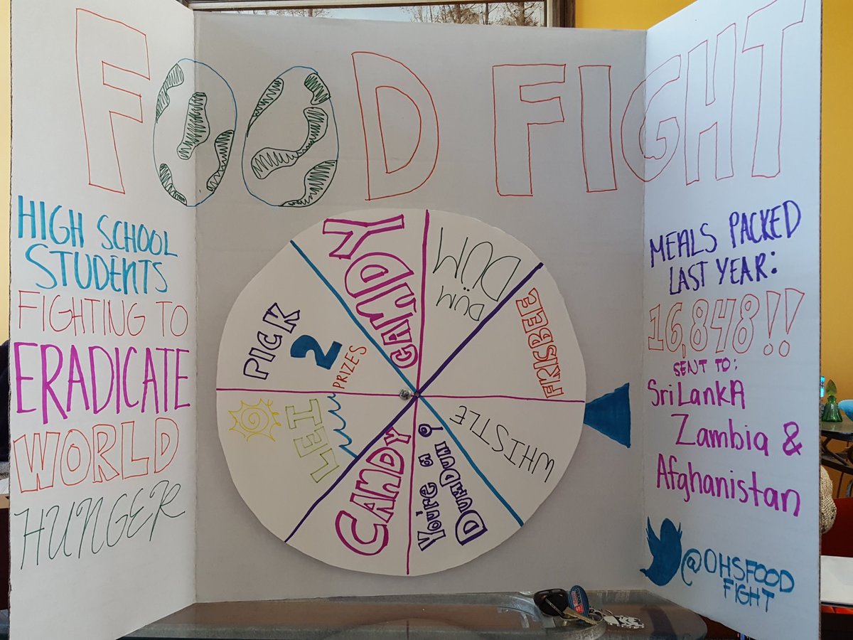 OHSFoodFight's tweet photo. Look for us at the game tonight! $1 spins and a chance to get candy, frisbees, a whistle, a lei, or mini prizes https://t.co/wv8kfwgfqC