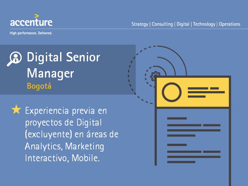 Accenture_CO's tweet photo. PostΓΊlate o #PasaLaVoz #Digital #SrManager. Enviar CVs a yolima.ruiz@accenture.com https://t.co/BG7ox4vGEX