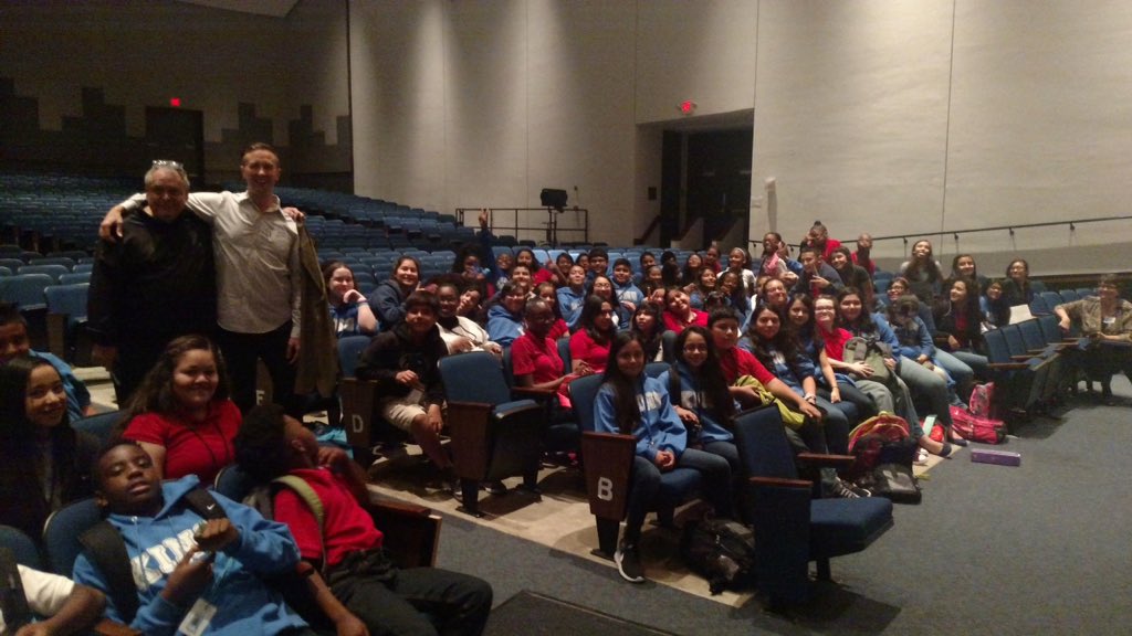 kmschoirs's tweet photo. Our students got the opportunity to see baritone Samuel Schultz sing, and have a Q&amp;A session.  #houstongrandopera https://t.co/RV25yi7VH6