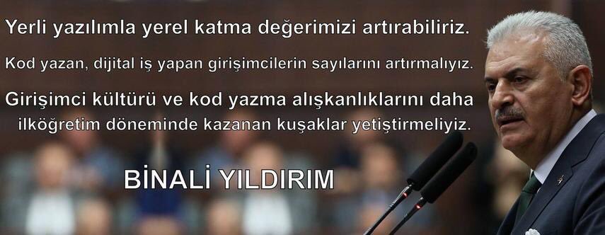 kamudanhaber's tweet photo. "Kasimda50Bin ÖgretmenAtansin" Kodlama dersi zorunlu olmalıdır . Nihayet , MEB'in göremediğini Başbakan gördü . https://t.co/FR4N2lKlL5