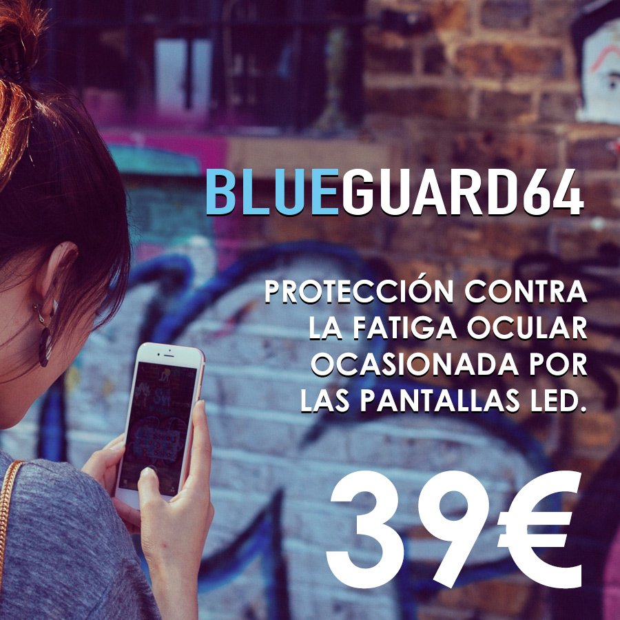 Estrenamos nuestros cristales con monturas de moda BLUEGUARD64. Por sólo 39€ ve a la moda y protege tus ojos. :)