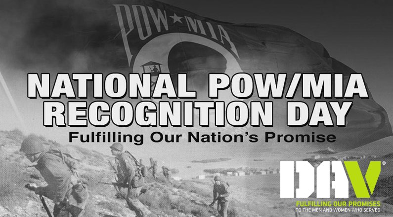 davflightteam's tweet photo. On #POWMIARecognitionDay, and every day, you are not forgotten. #POWMIA #POWMIADAY #POW #MIA #KeepThePromise https://t.co/cLNaSTEdsJ