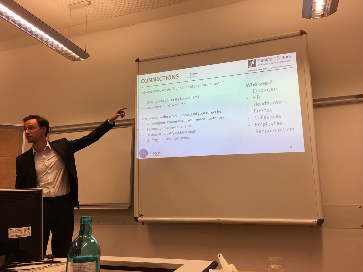 hannahschmitzFS's tweet photo. Great insights into the world of linkedIn- thank you @om_fs for your talk for our #FSAlumni @FrankfurtSchool https://t.co/AloL3mIf0V