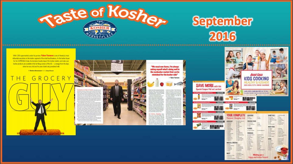 Presentations are live: bit.ly/2d0oCJ7 like Yakov's from <a href="/Albertsons/">Albertsons</a>! #TasteofKosher #TasteofDiversity