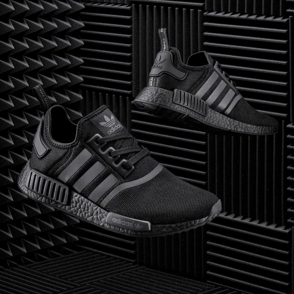 adidas Originals on Twitter: "The next wave. #NMD XR1 and R1 in triple black. #NMD R1 in solar red. Dropping https://t.co/re0JuwYrpD" / Twitter