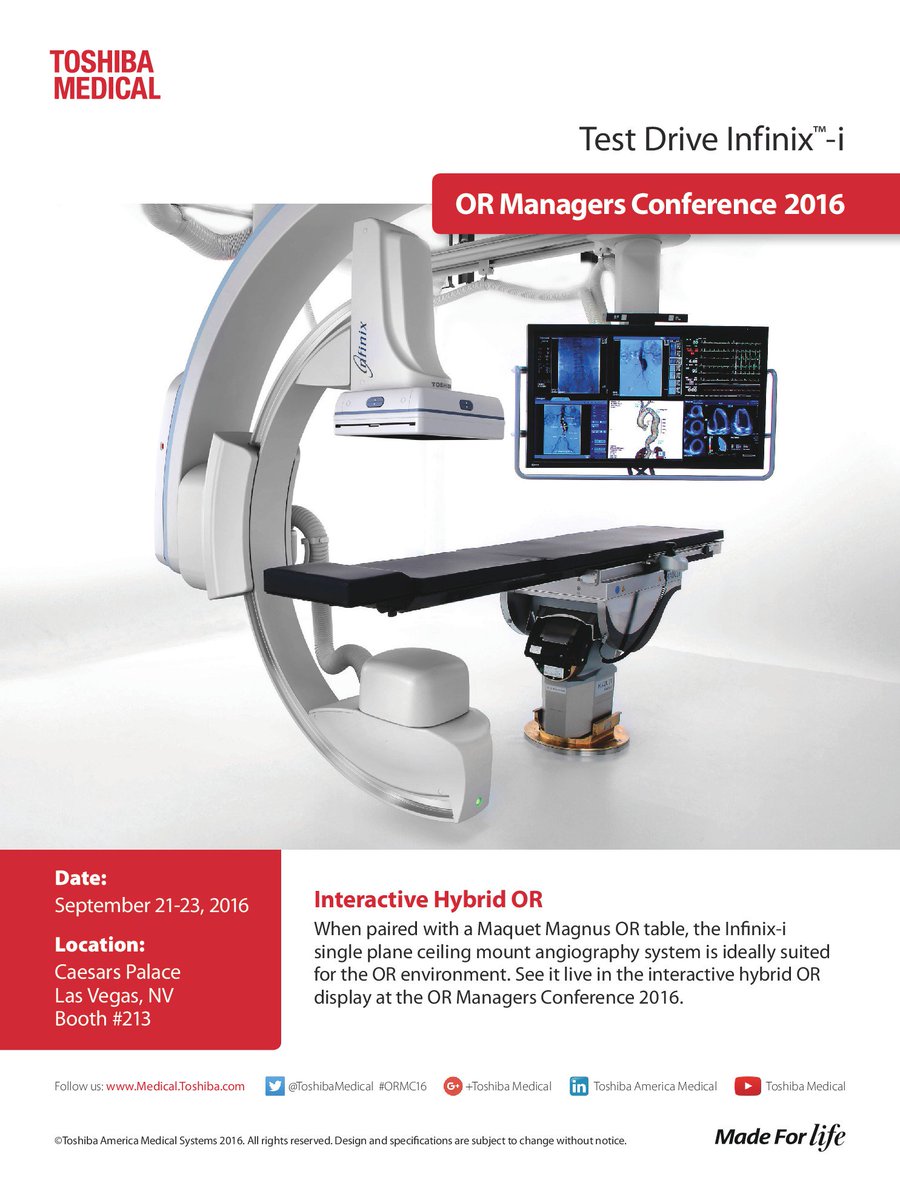 CanonMedicalUS's tweet photo. Join us in Las Vegas &amp; experience the interactive hybrid OR display w/ Infinix-i. #ORMC16 https://t.co/dyUQpTF0OC https://t.co/Eo6ycKoilC