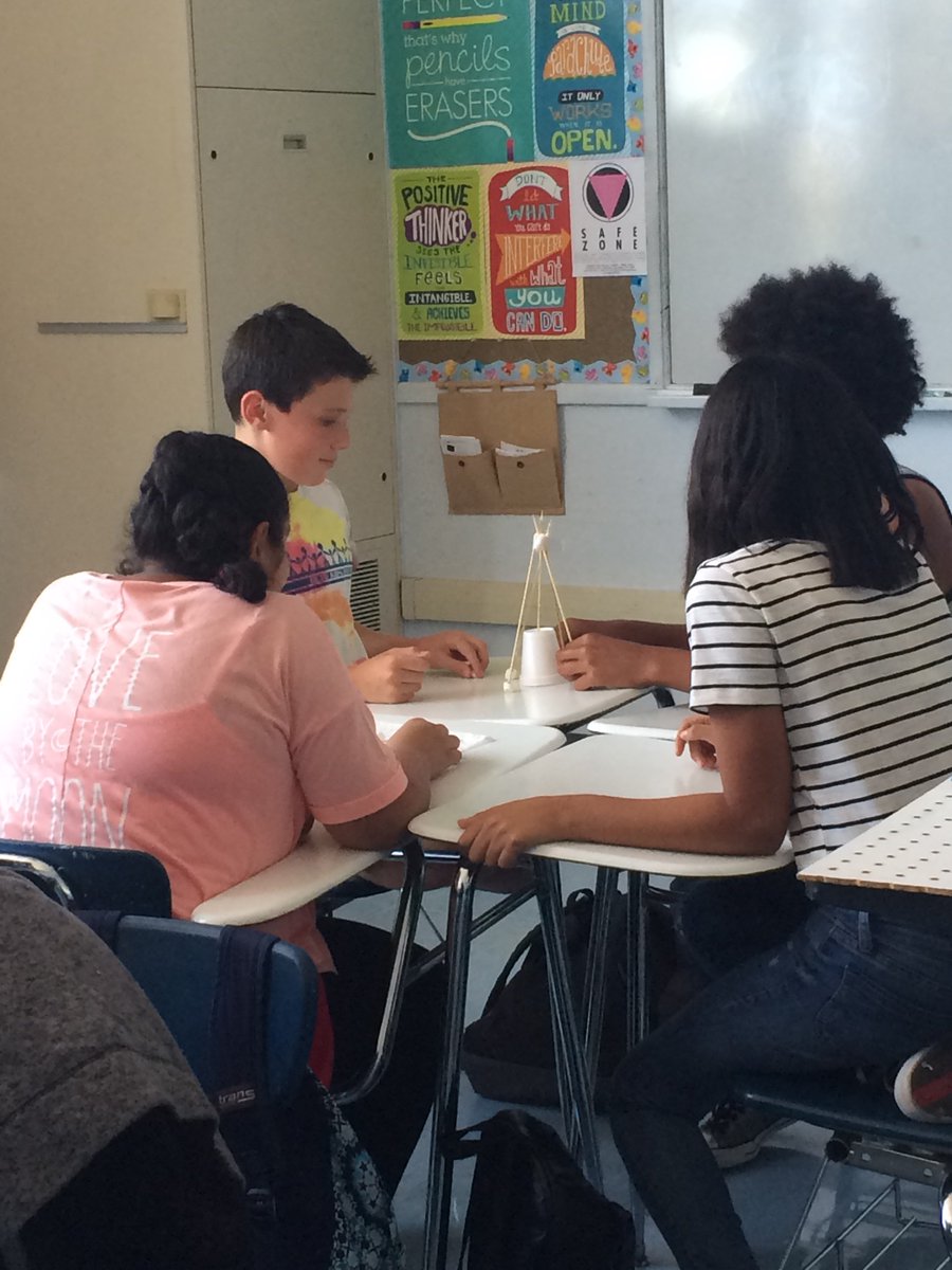 bretharte's tweet photo. Team building activities in AVID class!  #madeinhayward https://t.co/fIUOeYD75T