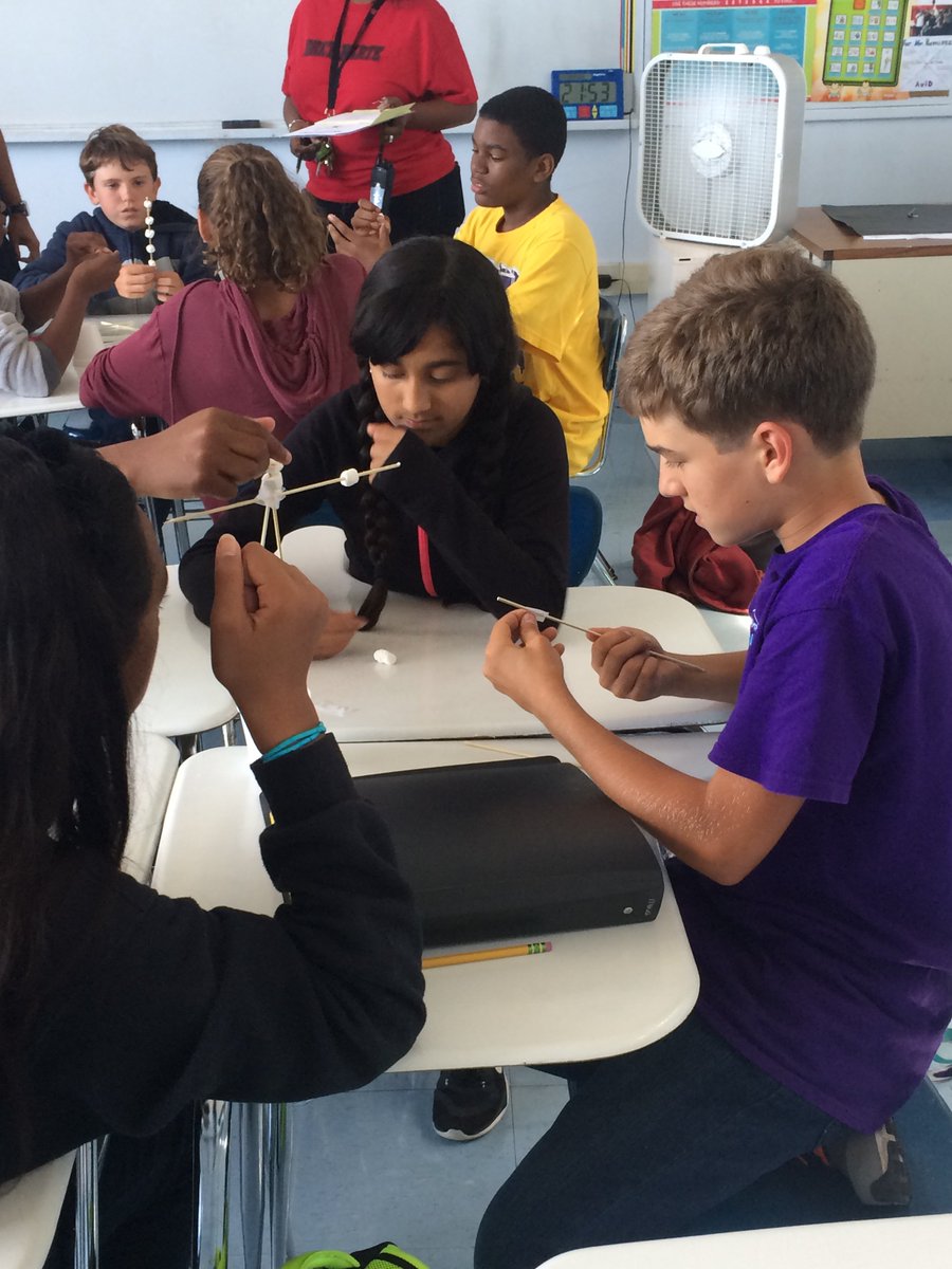 bretharte's tweet photo. Team building activities in AVID class!  #madeinhayward https://t.co/fIUOeYD75T