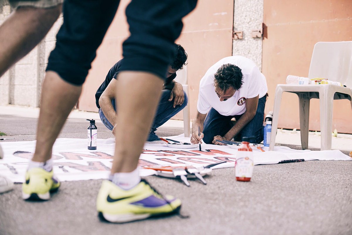 bigballsmedia's tweet photo. Our @Martino_Tifo prepping tifos ahead of #TheLiberteCup last week. A fantastic project, full film coming soon... https://t.co/xi4I4W4SCK