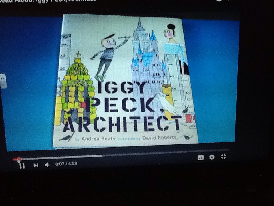 ReneeLWhite5's tweet photo. Read "Iggy Peck Architect" &amp; discussed how 1 bad experience doesn't have to ruin our mindset. #geniushour #lpeswake https://t.co/siE2RGYptd