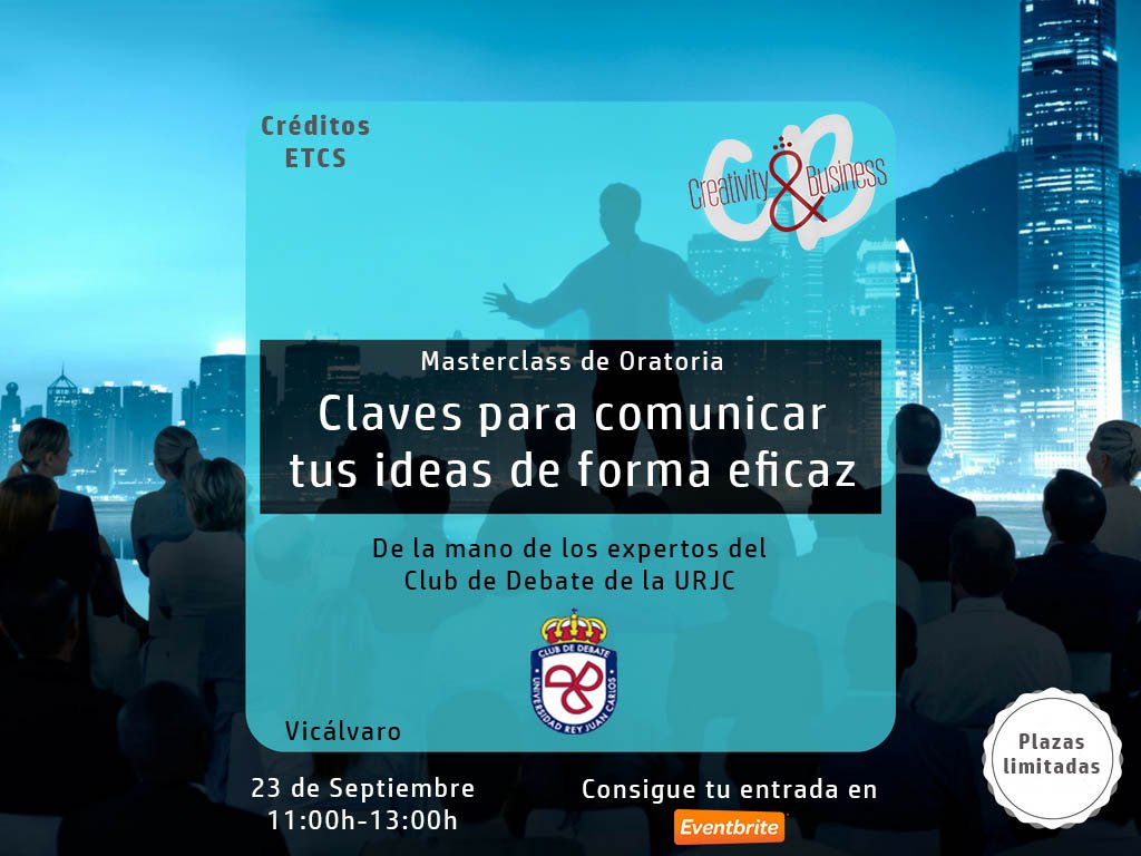 cyb_urjc's tweet photo. ¿Quieres aprender a expresar tus ideas de forma eficaz? https://t.co/TowfSCK0FH
¡Todos invitados @estudiantesFCJS ! https://t.co/D1rDHb4T8G