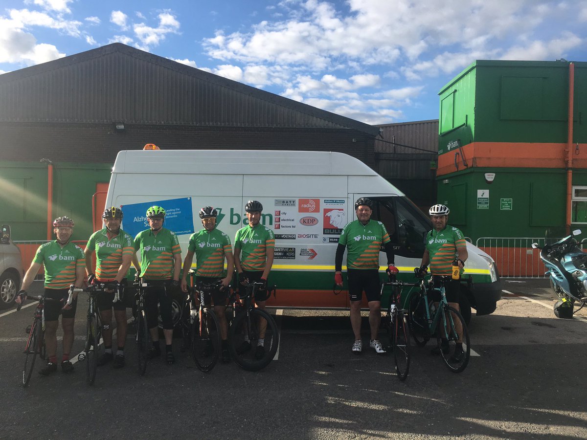 markthg's tweet image. @BAMConstructUK @cefonline @JohnFHunt_Group #HVSS @alzheimerssoc  #BAMBIKES they've made it! Well done all!!! 👏🏻👏🏻👏🏻