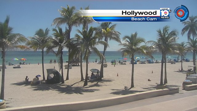 Just look at all that sun! Make sure to apply sunscreen & stay hydrated. #Sunshine in #Soflo #HollywoodBeach #FLwx https://t.co/55bJl4LTcC