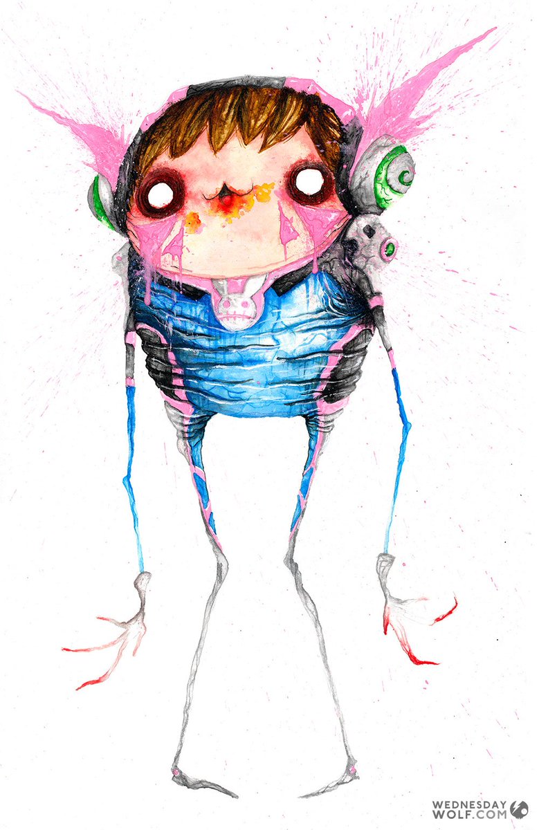 Once <a href="/NikaHarper/">Nika Harper</a> showed me a D.Va gremlin, I knew what had to be done. #Overwatch
