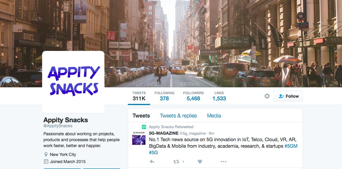 5g_magazine's tweet image. @AppitySnacks Thank You for the RT!
#firstRT ever of #5GM