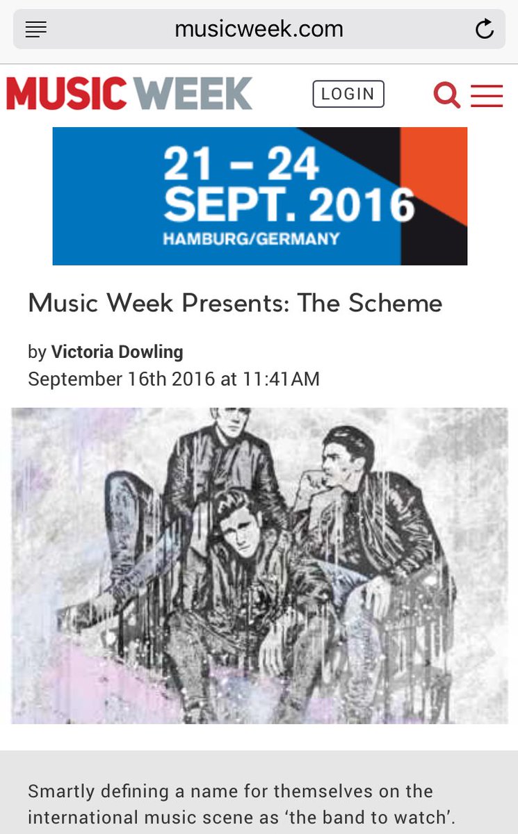 FifthElementPR's tweet photo. Check out @wearethescheme on @MusicWeek today! ๐ #MusicWeekPresents #CantStop https://t.co/z0ftIebZNS https://t.co/wiFVSfhbu2