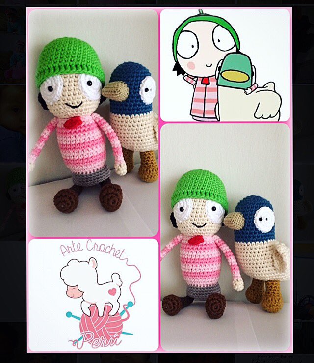 artecrochetperu's tweet image. #sarahandduck #amigurumi #amigurumilove