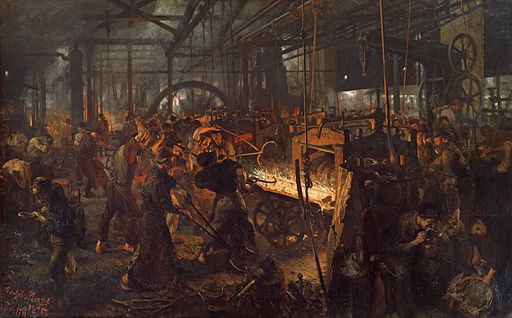 The Iron Rolling Mill  (1872-1875)

Adolph Menzel's works -&gt; art-art-art.net/adolph-menzel/…