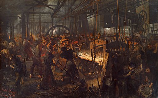 The Iron Rolling Mill (1872-1875) Adolph Menzel's works -> art-art-art.net/adolph-menzel/…