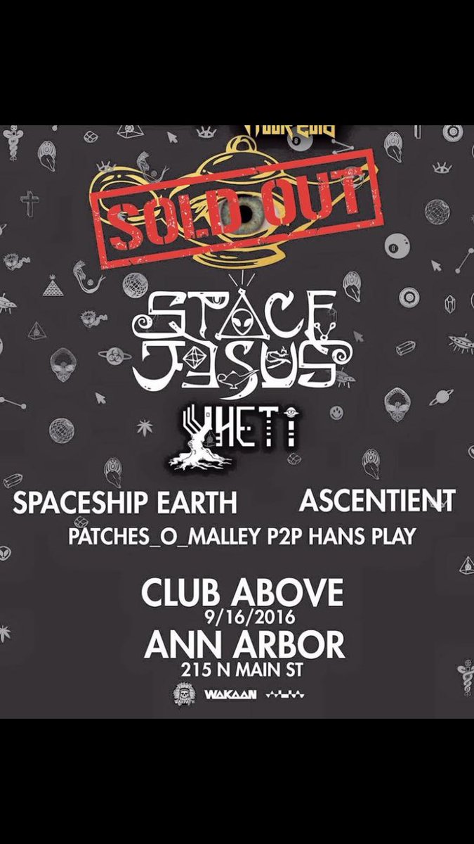realhansplay's tweet photo. Opening up the SOLD OUT @SpaceJesusBASS x @yhetimusic show tonight with #PatchesOmalley at #ClubAbove #AnnArbor https://t.co/qfBUf5c2HM