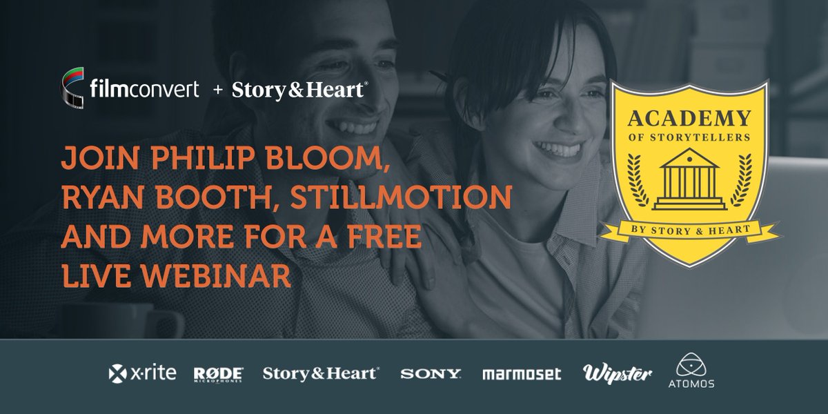 FilmConvert's tweet photo. We're joining forces with @storyandheart to discuss #colorgrading. Join the conversation: https://t.co/5yilbTSm1w https://t.co/8SARkVD7mx