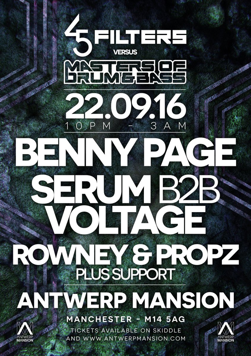 BassEvents_'s tweet photo. #Manchester

22nd Sept!

Masters of D&amp;B VS 45 Filters

£7.50 (atm) - https://t.co/jzAvrXvOcd

#DnB #Jungle #Freshers https://t.co/K4eCH54AFO