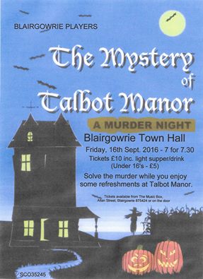 VisitCateranCountry™ Perthshire | Scotland (@caterancountry) on Twitter photo There's murder afoot tonight <a href="/blairtownhall/">BlairgowrieTownHall</a> Can you solve the mystery? #spooky #lookoutbehindyou There's murder afoot tonight <a href="/blairtownhall/">BlairgowrieTownHall</a> Can you solve the mystery? #spooky #lookoutbehindyou