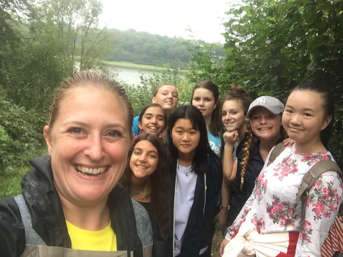 BethanyFood's tweet photo. A few soggy selfies from the Y9 Old Pops trek around Bewl Water today... #FabWalk #TheseGirlsCan #BethanyBuzz https://t.co/1OUPzFRTJ0