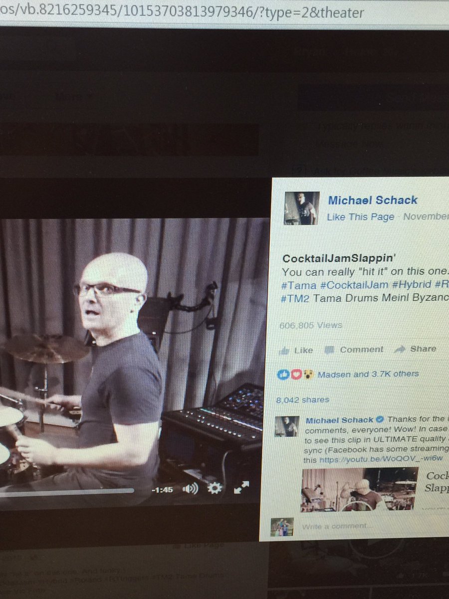 bagwellbros's tweet photo. @notthefakeSVP - Drummer?! I've seen the piano "NotYou", but you must be branching out. #morecowbell https://t.co/oNwRTCVZS6