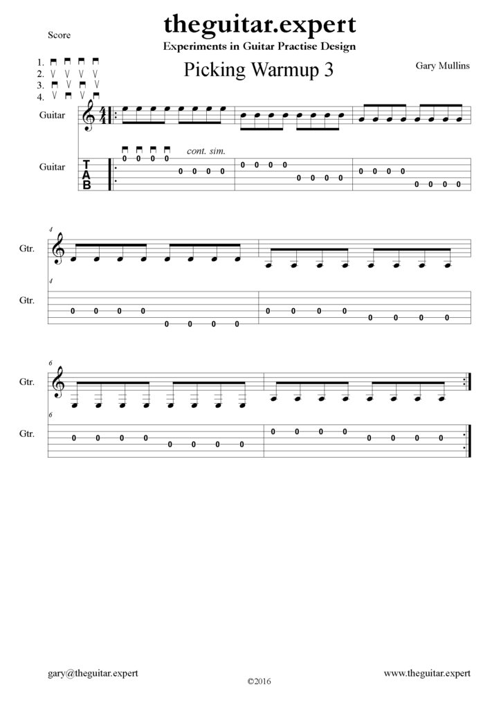 Picking Warmup 3 theguitar.expert/picking-warmup…