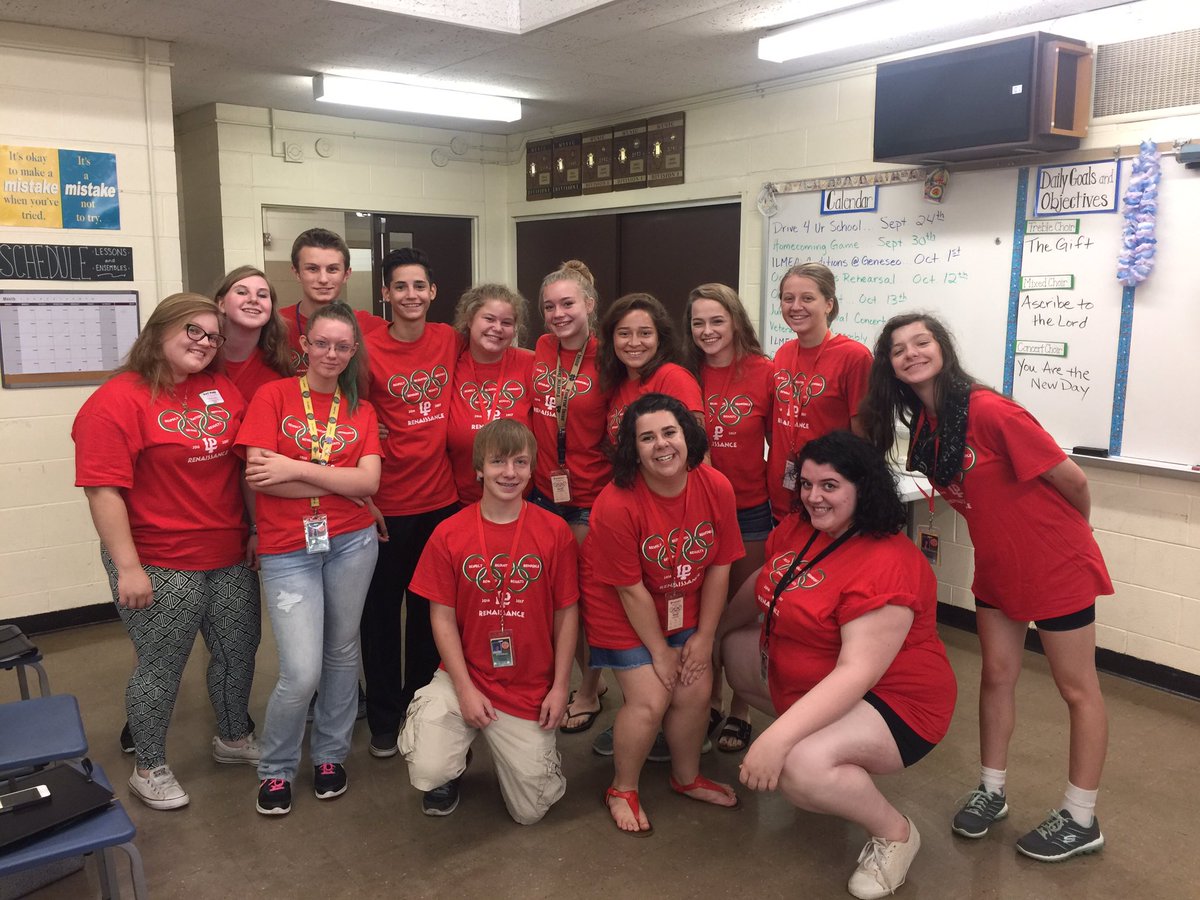 matt_klein18's tweet photo. Nearly every person in Concert Choir had one of our NEW AMAZING Renaissance shirts on today for the rally #rengames https://t.co/OxhoQoPXcb